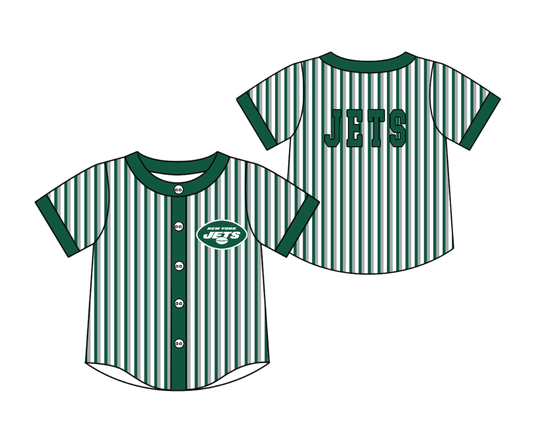 Custom moq 5 mix size milk silk summer teams Green Striped Short-Sleeved Button-Down Shirt for Baby Boy Summer Outfit