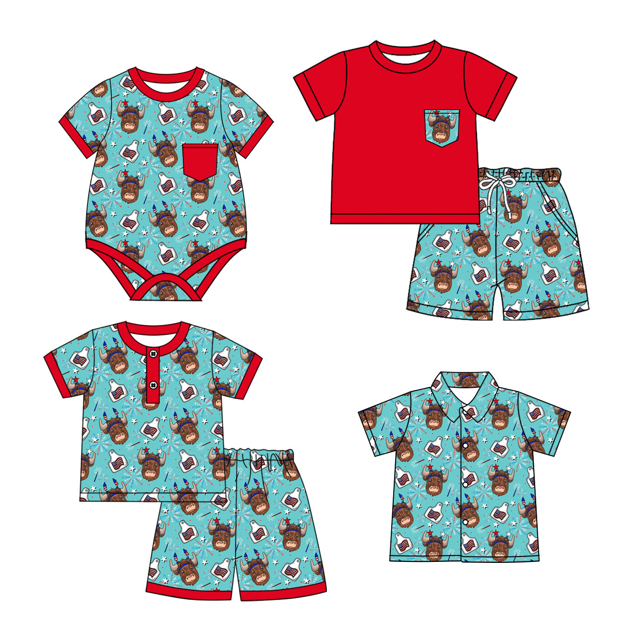 2.17 custom each style moq 5eta 4-6week Sibling Sister baby girl sets 1 and sets 2 and boy rompers and top match family design