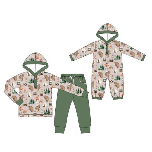 25.8.26 custom each style moq 5eta 4-6week Sibling Sisters Christmas trees baby boy clothes long sleeve pants sets and romper match family design