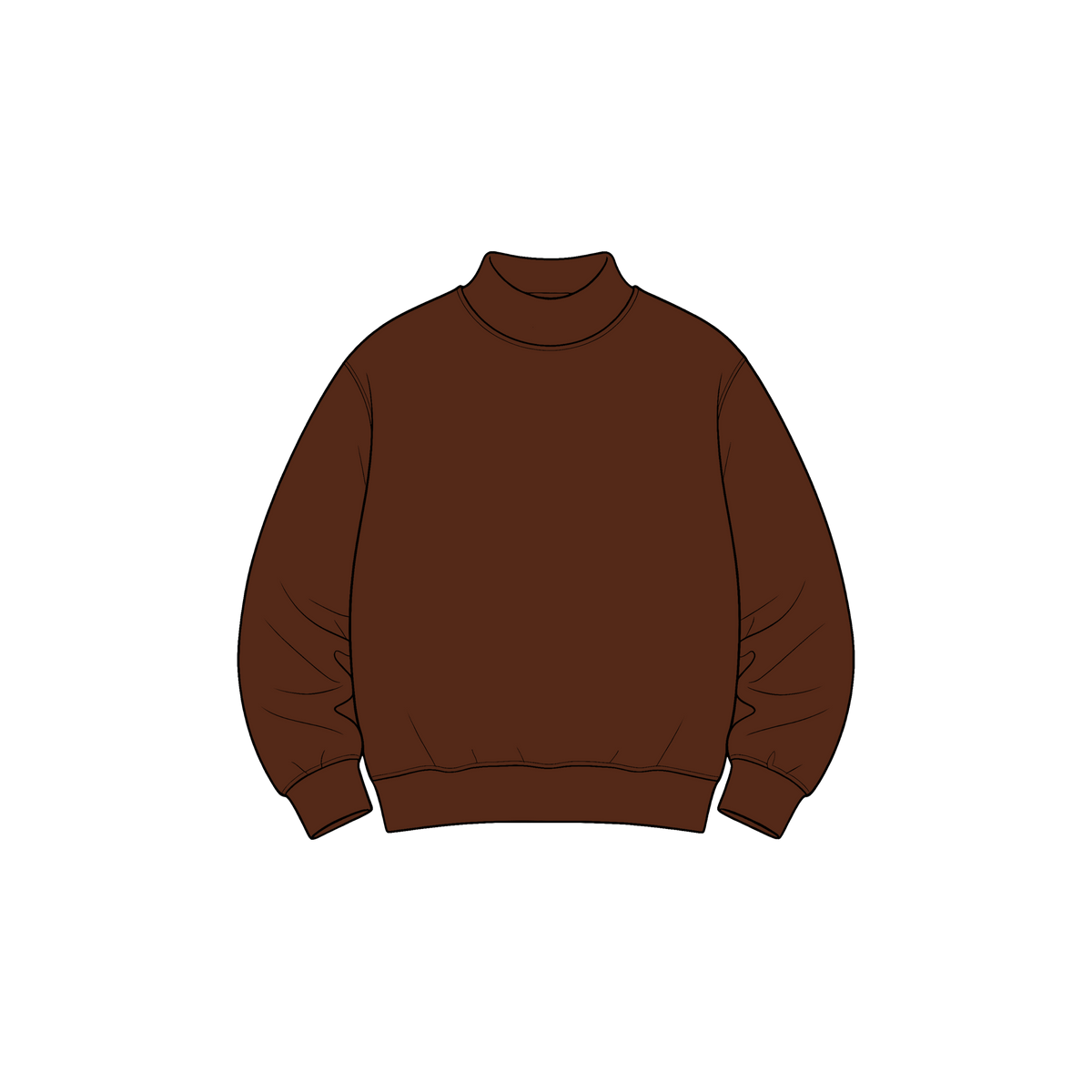 custom moq 5 mix size High Neck Baby Kids Solid Mock Neck Long Sleeve Pullover Sweatshirt Toddler Boys Girls Fall Casual Top
