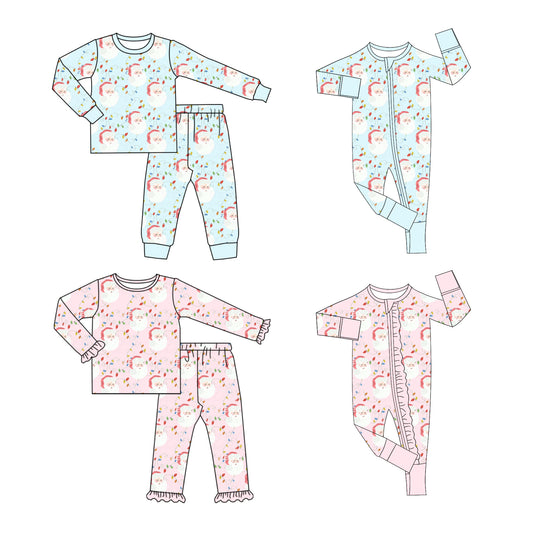 25.6.26 custom each style moq 5eta 4-6week Sibling Sisters Christmas baby girl long sleeve pants sets 1 and sets 2 and romper 1 and romper 2 match family design