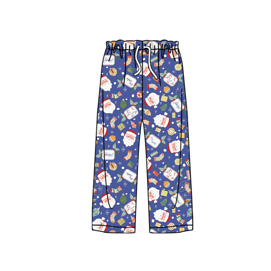 7.18 custom each style moq 5eta 4-6week adult clothes Christmas purple adult man pants