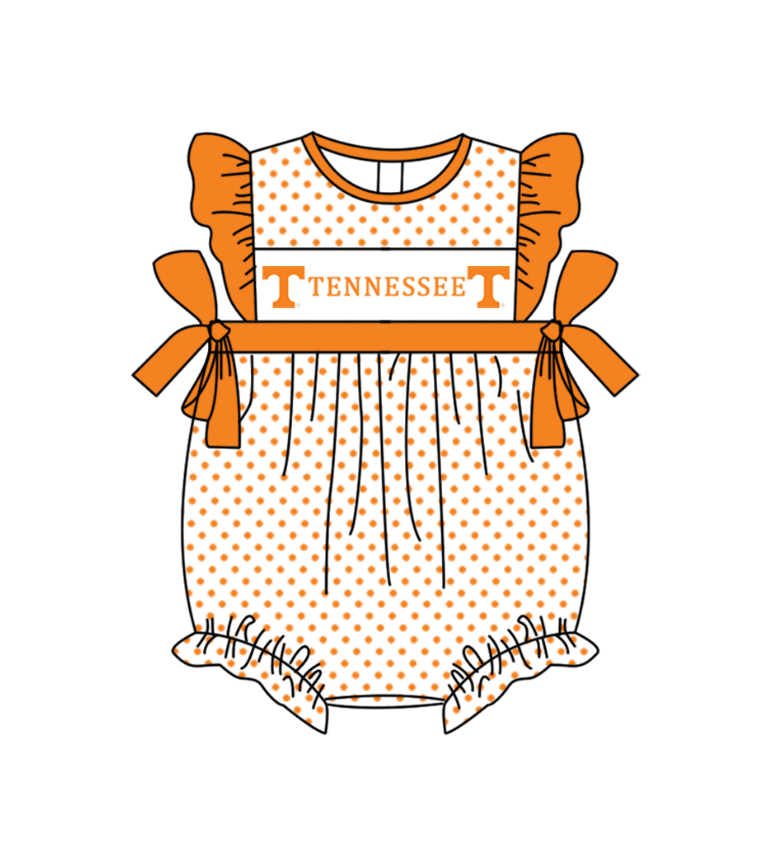 Custom moq 5 mix size milk silk summer teams Boys Short Sleeve Top Orange Striped Shorts Set With Matching Romper Girls Flutter Sleeve Polka Dot Dress Romper