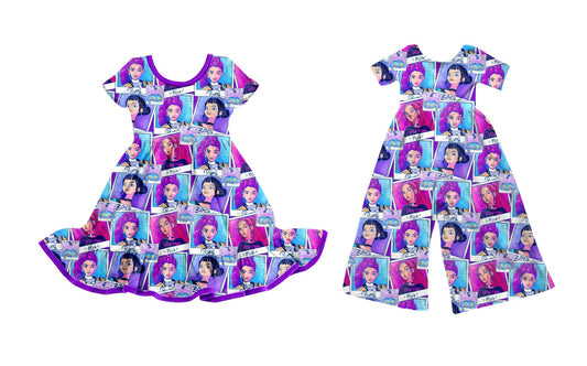 25.10.11 custom each style moq 5 eta 6-8week Sibling Sisters baby girl long sleeve dress and jumpsuit match family design
