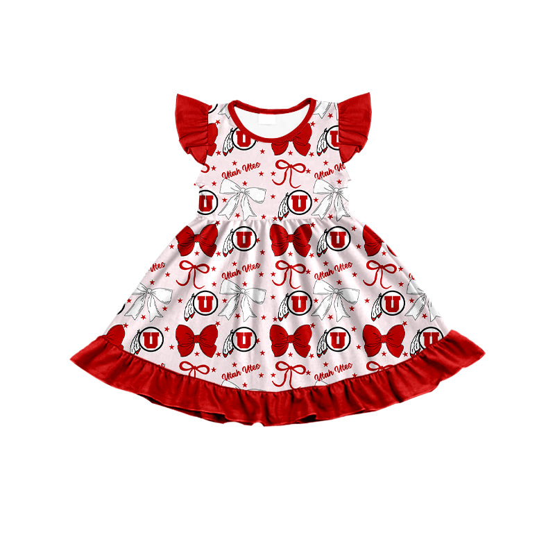 Custom moq 5 mix size milk silk summer teams baby girls clothes team bow red sleeveless skirts sets and dress 1 and dress 2 and dress 3-25.6.25