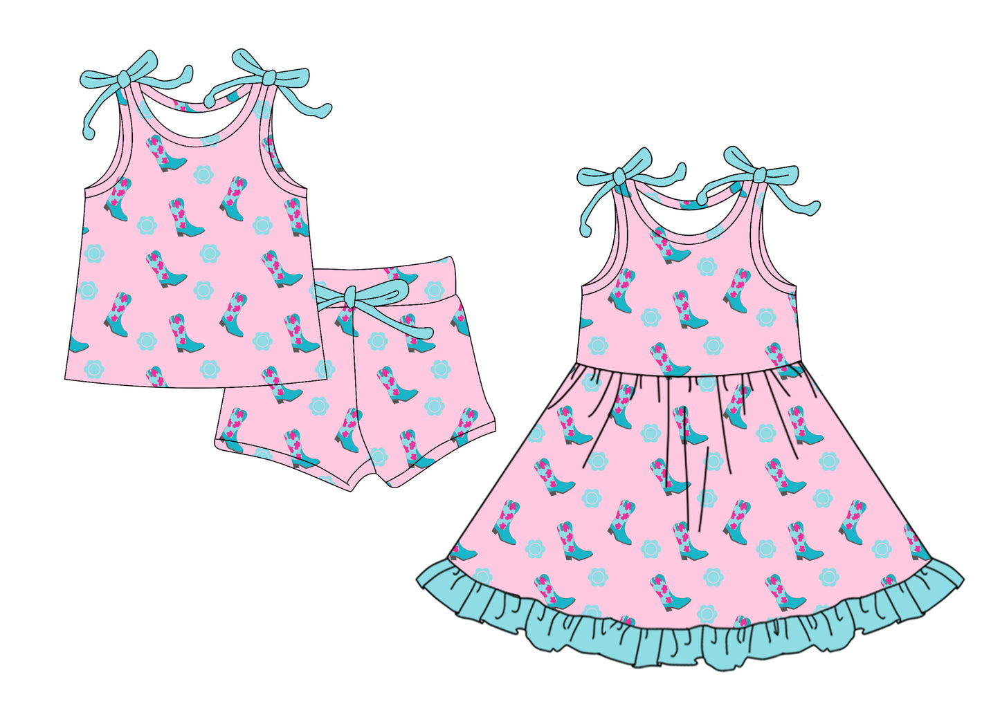 25.12.20 custom each style moq 5 eta 6-8week Sibling Sister boot baby short sleeve shorts sets and dress match design