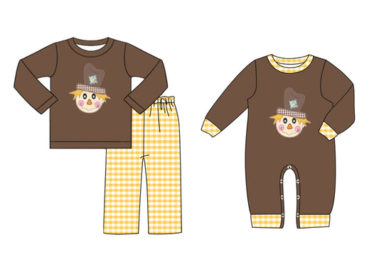 25.6.5 custom each style moq 5eta 4-6week Sibling Sisters turkey baby boy long sleeve pants sets and rompers match family design