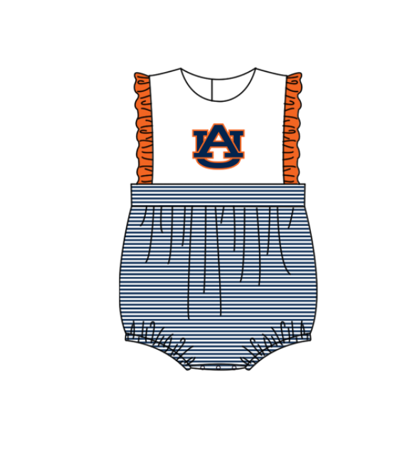 Custom moq 5 mix size milk silk summer teams Baby Boys And Girls Navy Blue Short-Sleeved Shirt And Shorts Set Matching Striped Rompers Outfit Set