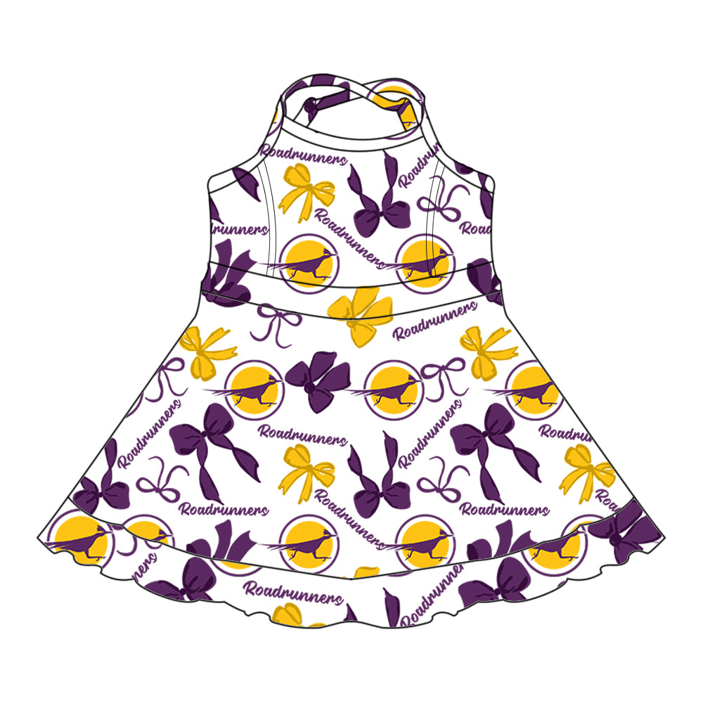 Custom moq 5 mix size milk silk summer teams baby girls clothes bow purple hooded long sleeve pants sets and skirts sets and dress 1 and dress 2 and top-25.8.2
