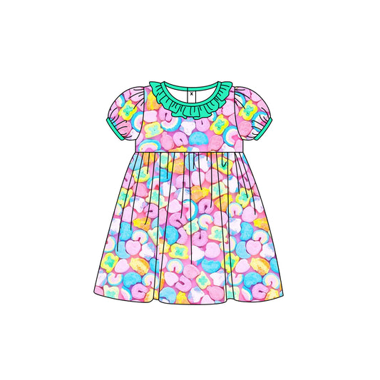 10.12 custom each style moq 5eta 4-6week baby girl clothes pattern short sleeve dress