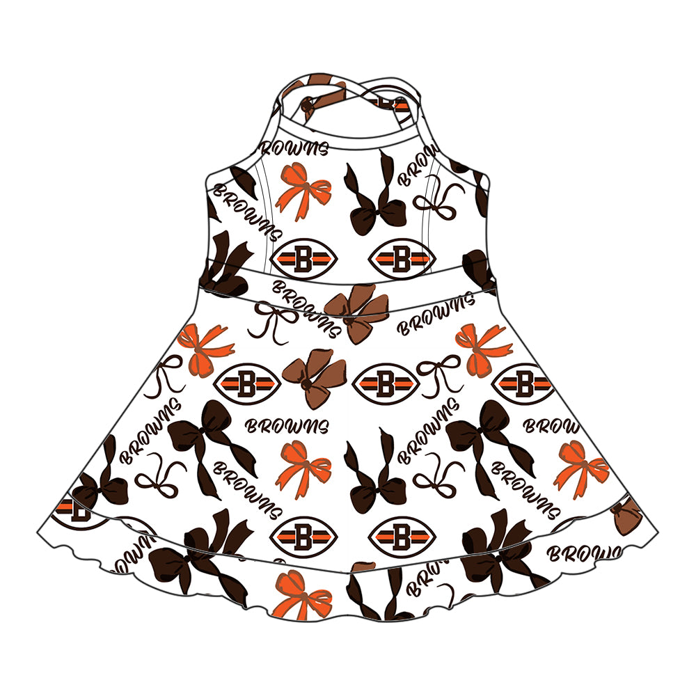 Custom moq 5 mix sizes summer teams baby girls clothes team brick red short sleeve skirts shorts sets 1 and skirts sets 2 and dress 1 and dress 2 and dress 3 and dress 4-25.6.5