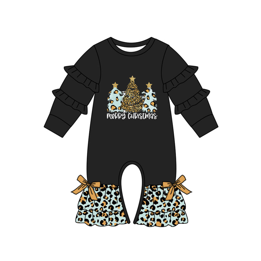 5.29 custom each style moq 5eta 4-5week Sibling Sister Christmas black girls outfits and baby romper match family design