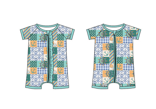 3.8 custom each style moq 5eta 4-6week Sibling Sister baby girl short sleeve romper 1 and romper 2 match design