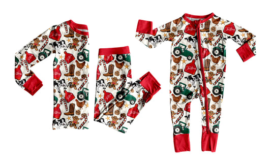 25.6.17 custom each style moq 5eta 4-6week Sibling Sisters Christmas baby boy long sleeve pants sets and rompers match family design