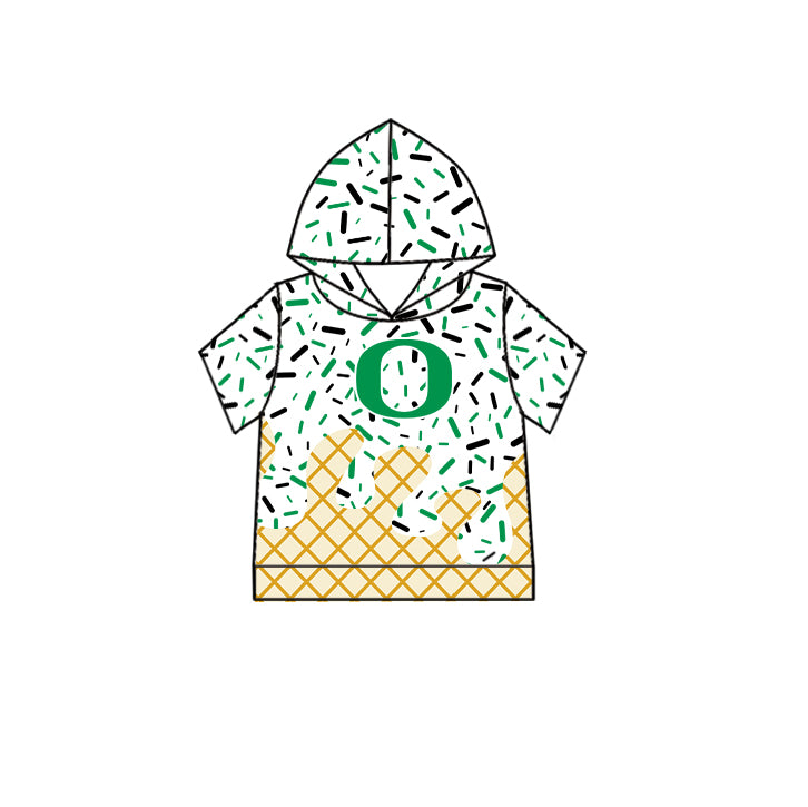 Custom summer teams baby girls clothes team white hooded long sleeve tops and short sleeve top and dress and pants and shorts-25.6.3