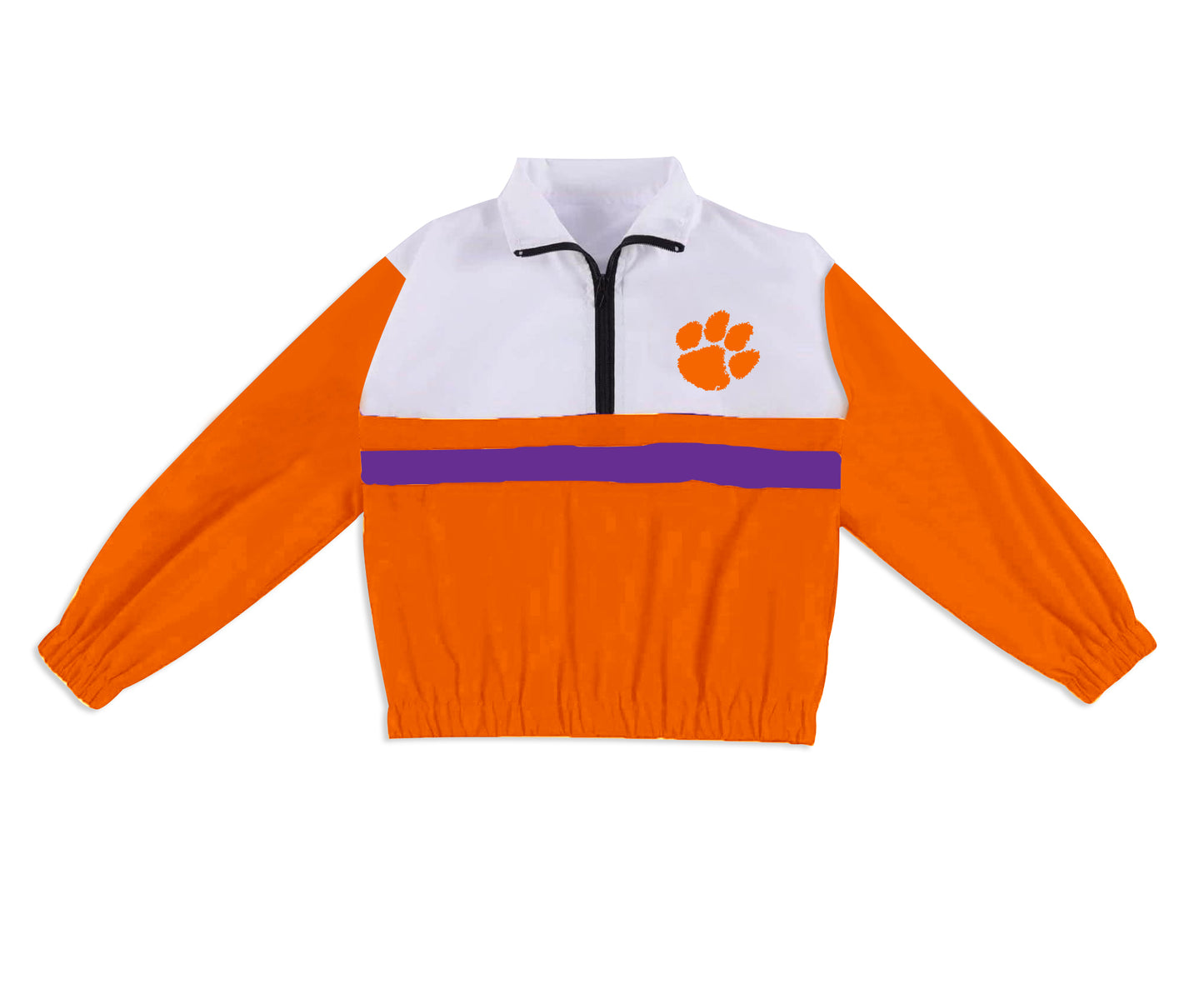 Custom moq 5 mix size summer teams Girls Polka Dot Top Shorts Set Bows Top Skirt Short Set Orange Zipper Pullover Pants Set