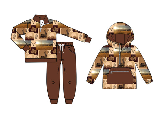 25.9.2 custom each style moq 5eta 4-6week Sibling Sisters catcus baby boy long sleeve pants sets and top match family design