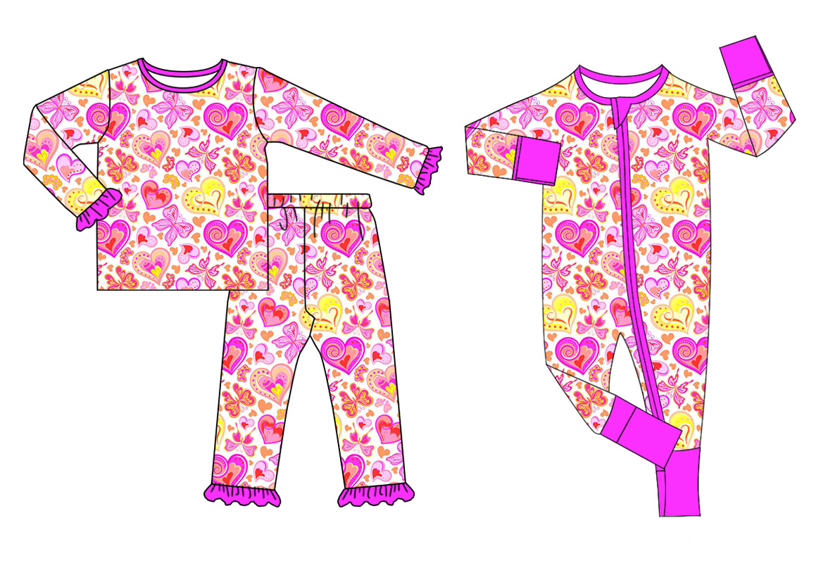 11.3 custom each style moq 5eta 4-6week Sibling love bow baby girl sets and rompers match family design
