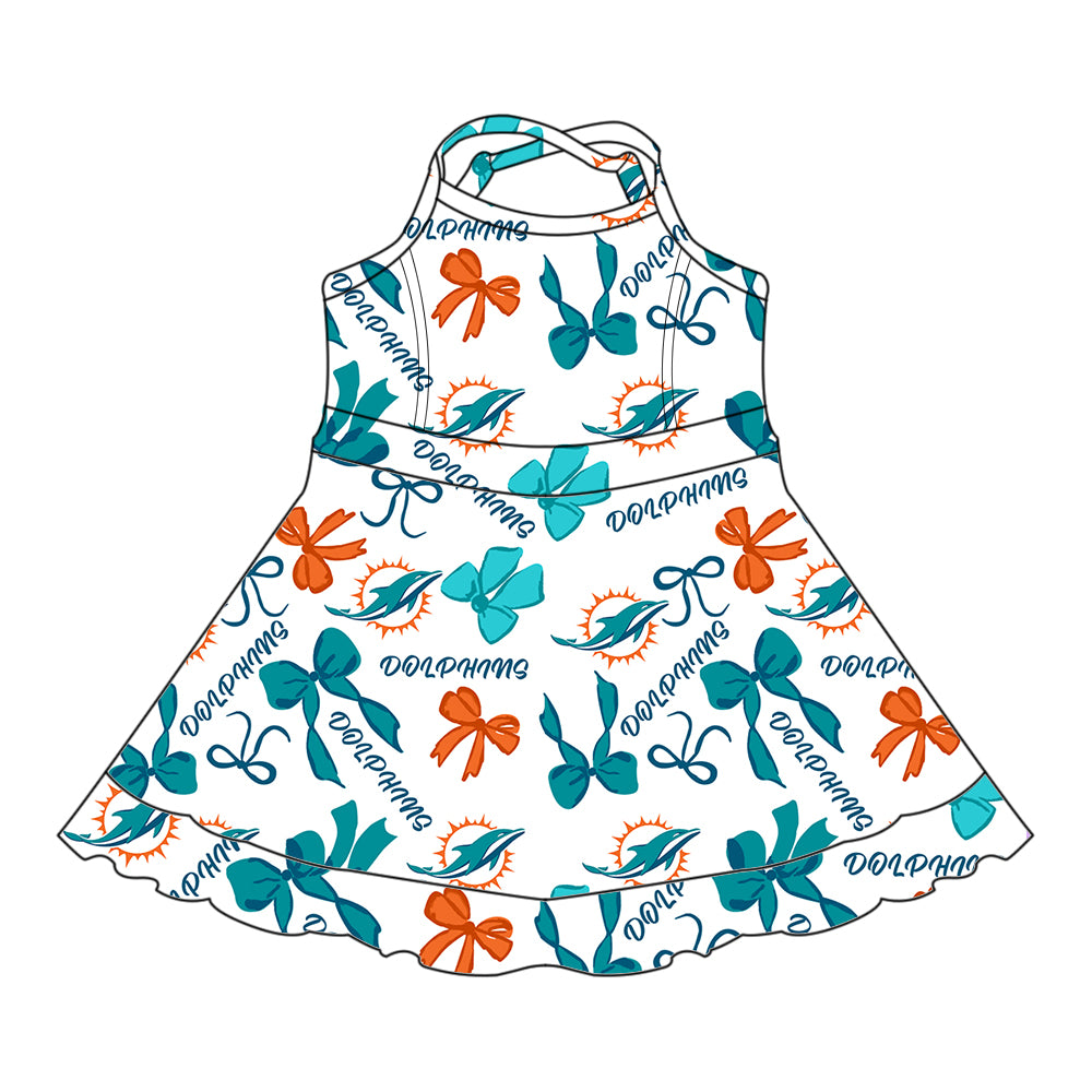 Custom moq 5 mix sizes summer teams baby girls clothes team green short sleeve skirts shorts sets 1 and skirts sets 2 and and skirts sets 2 and dress 1 and dress 2 and dress 3 and dress 4-25.6.5