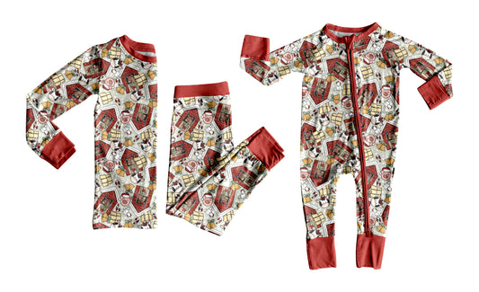 25.6.14 custom each style moq 5eta 4-6week Sibling Sisters farm cow baby boy long sleeve pants sets and rompers match family design