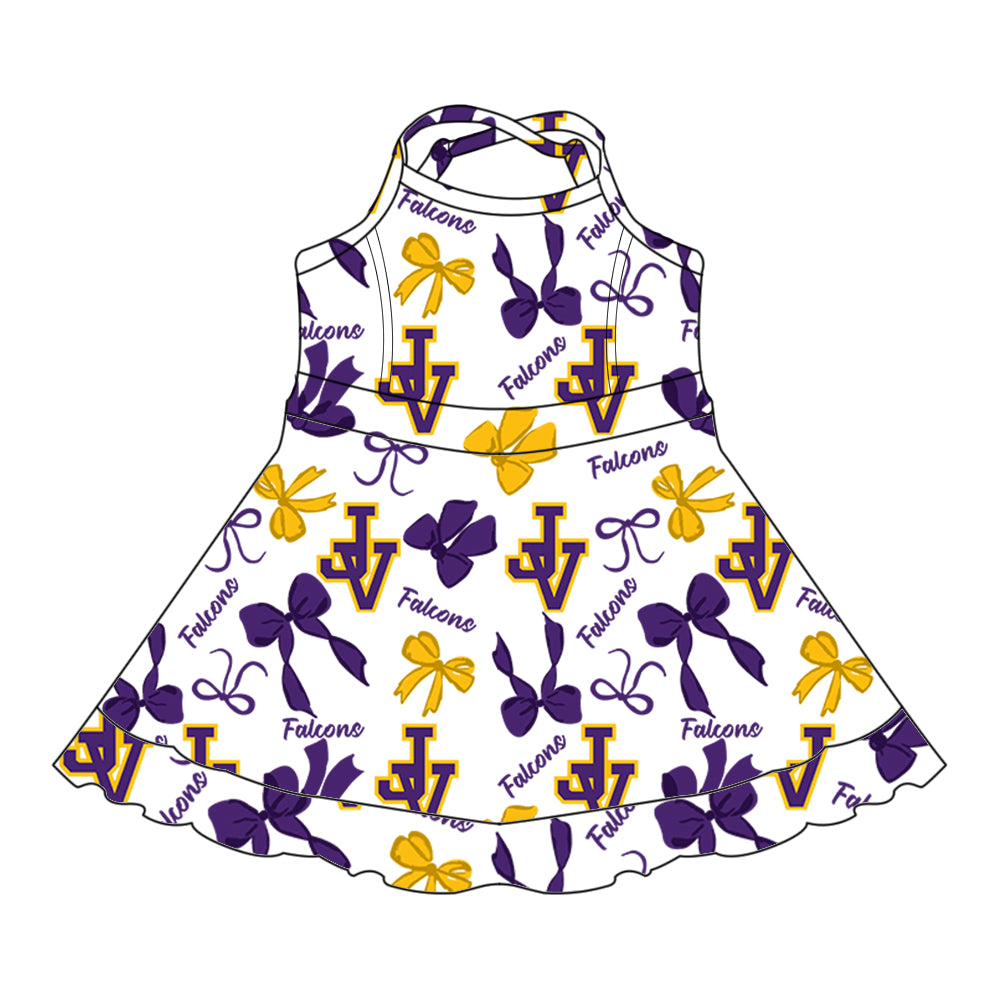 Custom moq 5 mix size milk silk summer teams baby girls clothes bow purple hooded long sleeve pants sets and skirts sets and dress 1 and dress 2 and top-25.8.4