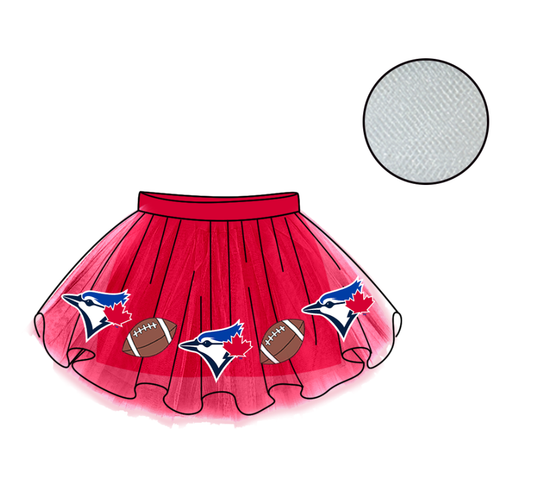 Custom moq 5 mix size milk silk summer teams Baby Girl's Red  Mesh Skirt Summer Outfit Team Clothing