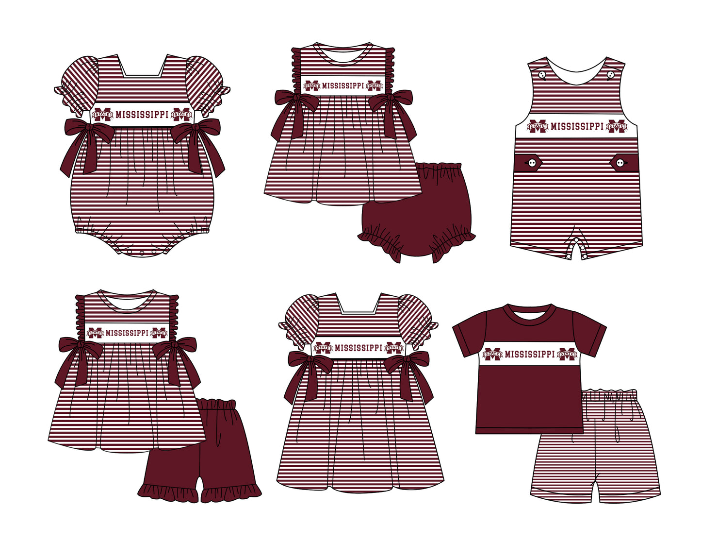Custom moq 5 mix size milk silk summer teams baby girl boys clothes red short sleeve shorts sets 2 and brief sets and dress and rompers 2 series