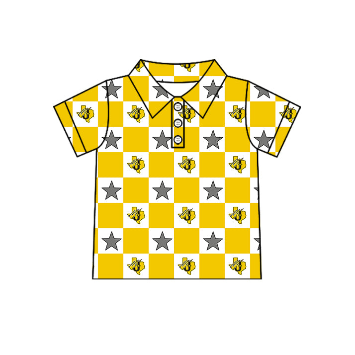 Custom moq 5 mix size milk silk summer teams Baby Girl Yellow Sleeveless Top Skirts Set Dress And Shorts Yoga Outfit Boy's Short-Sleeved Polo Shirt And Romper