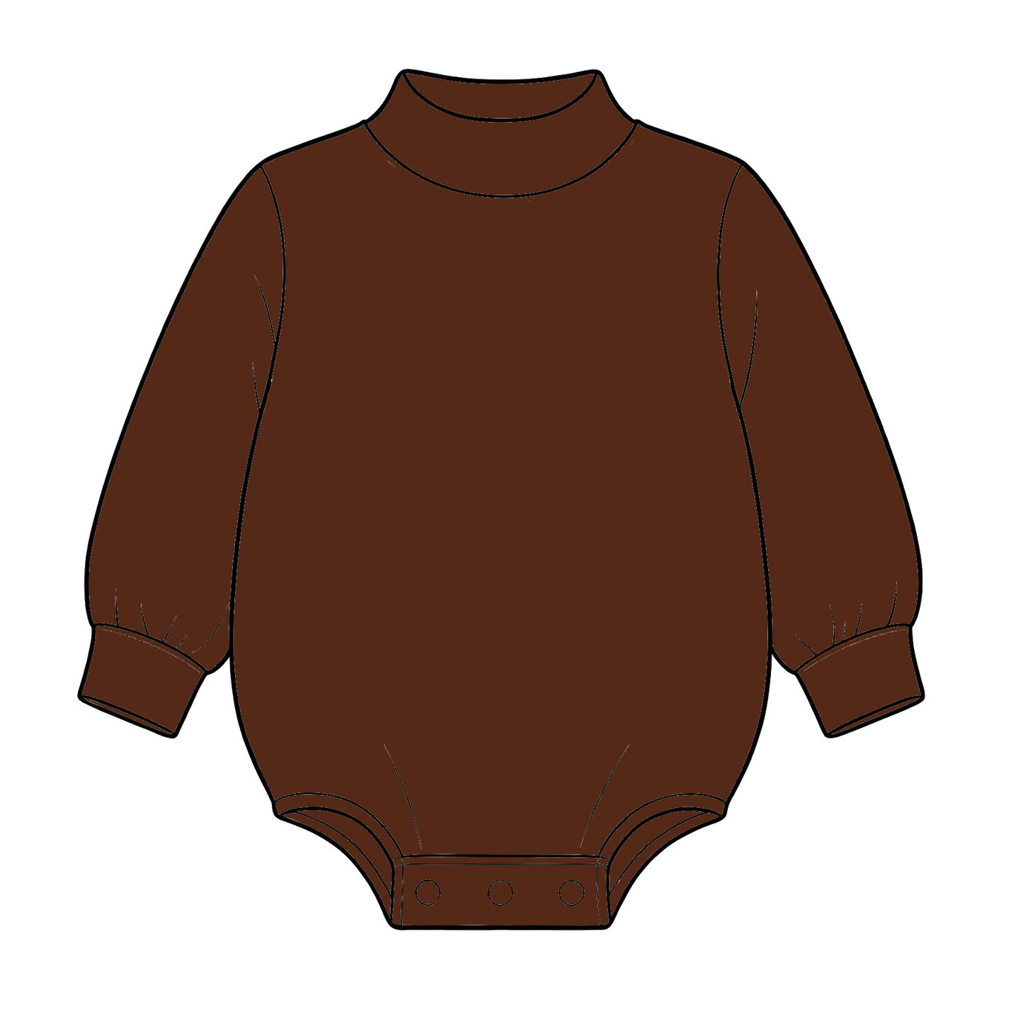 custom moq 5 mix size High Neck Baby Kids Solid Mock Neck Long Sleeve Bubble Romper