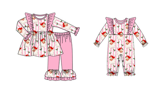 25.6.16 custom each style moq 5eta 4-6week Sibling Sisters Christmas baby girl long sleeve pants sets and rompers match family design