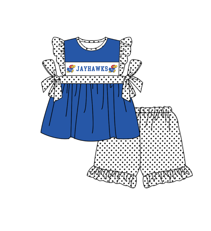 Custom moq 5 mix size milk silk summer teams baby girl boys clothes blue short sleeve shorts sets 2  and dress and rompers 2 series