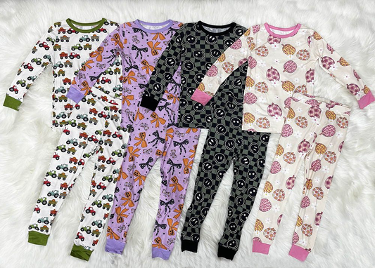 Custom moq 5 each style eta 6-7weeks baby girl clothes long sleeve pants sets 4 and romper 4-25.7.25
