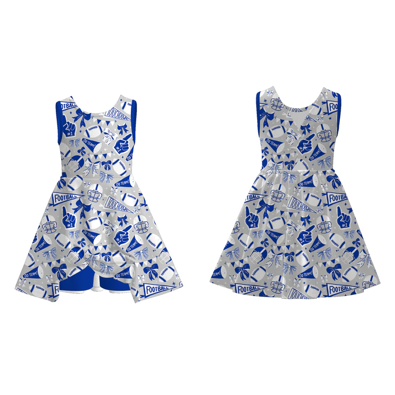 Custom moq 5 each style eta 6-7weeks milk silk baby girls summer team bow short sleeve dress