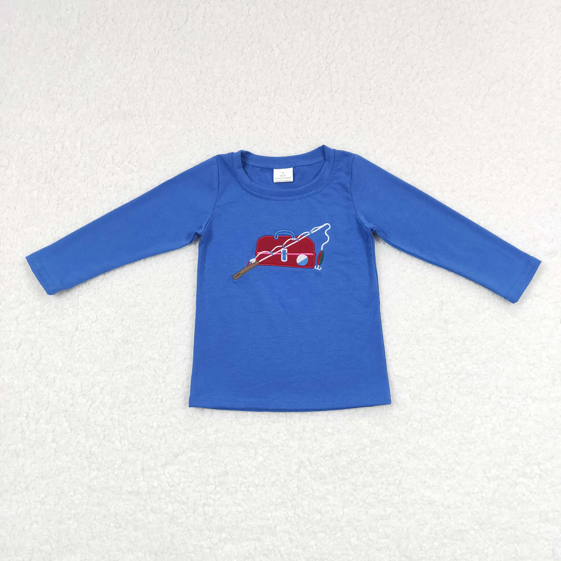 RTS NO MOQ Sibling baby boy girl clothes embroidery duck puppy long-sleeved tops
