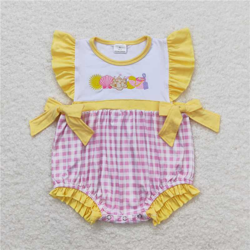 RTSBoys Embroidered Short Sleeve Shorts sets dress romper