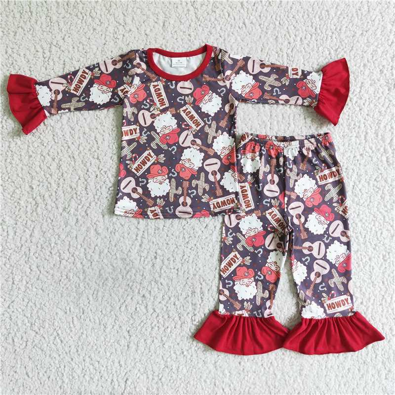 Custom moq 5 mix size milk silk long sleeve and long pants sets