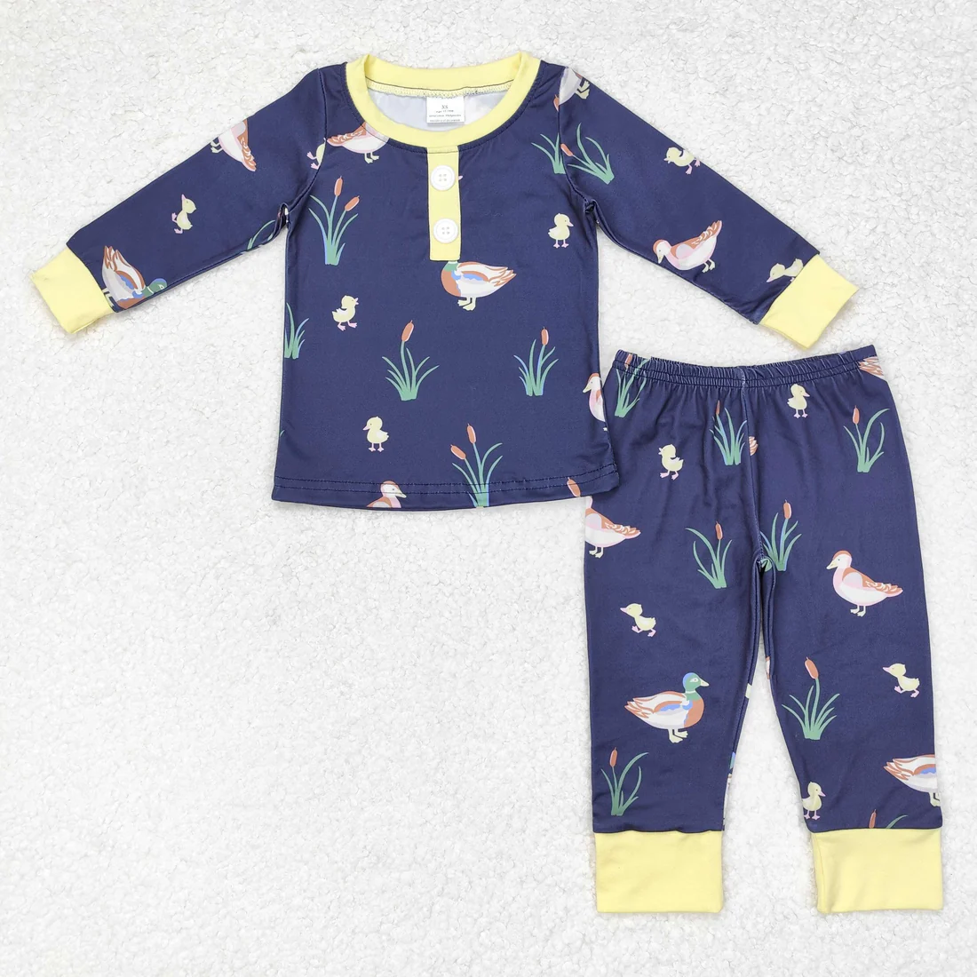 RTS NO MOQ Sibling Baby boy clothes duck long Sleeve pants Suits