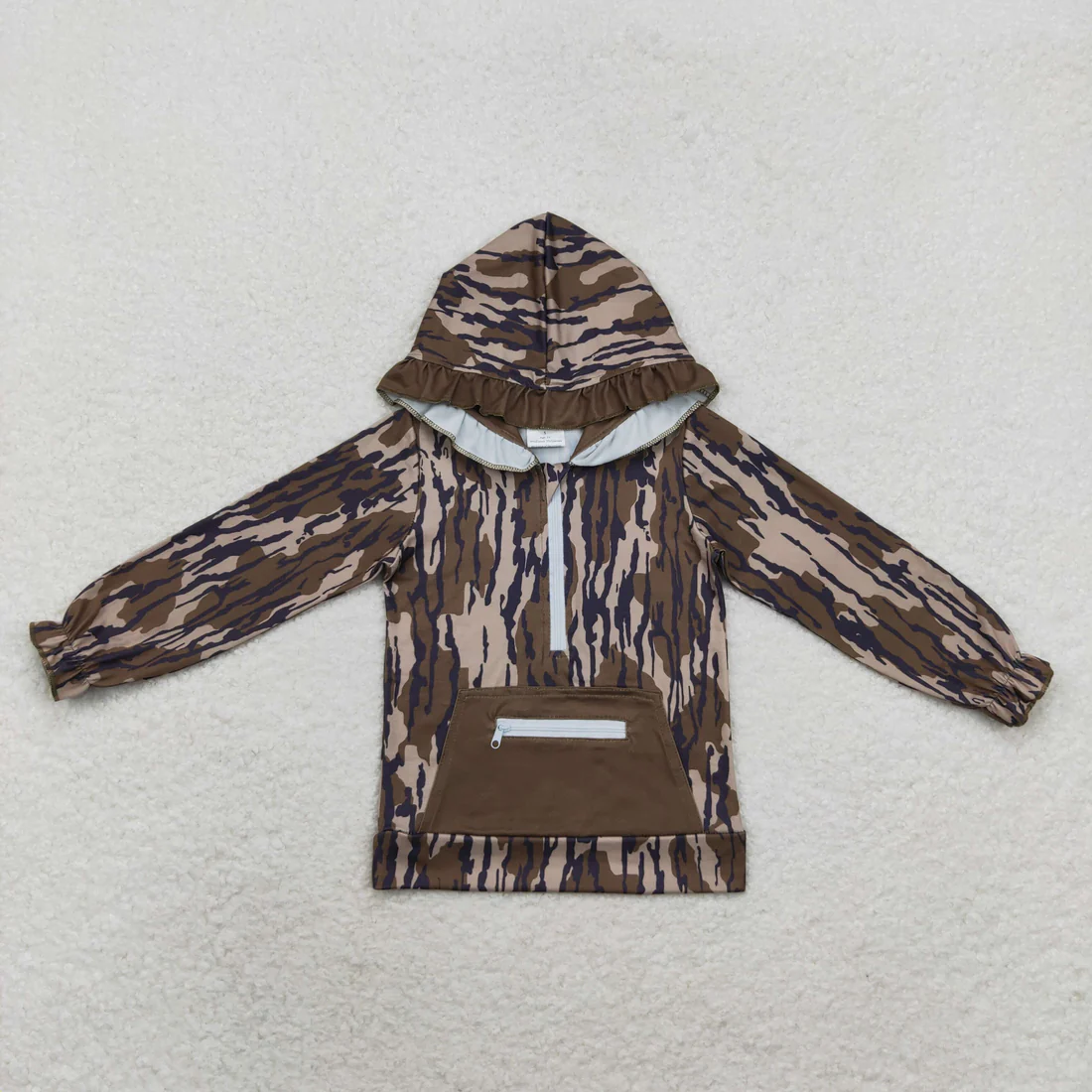RTS NO MOQ Sibling Baby boys clothes Geometric pullover hooded long sleeve tops