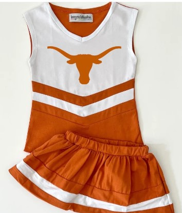 baby girl clothes team orange toddler girl summer outfit