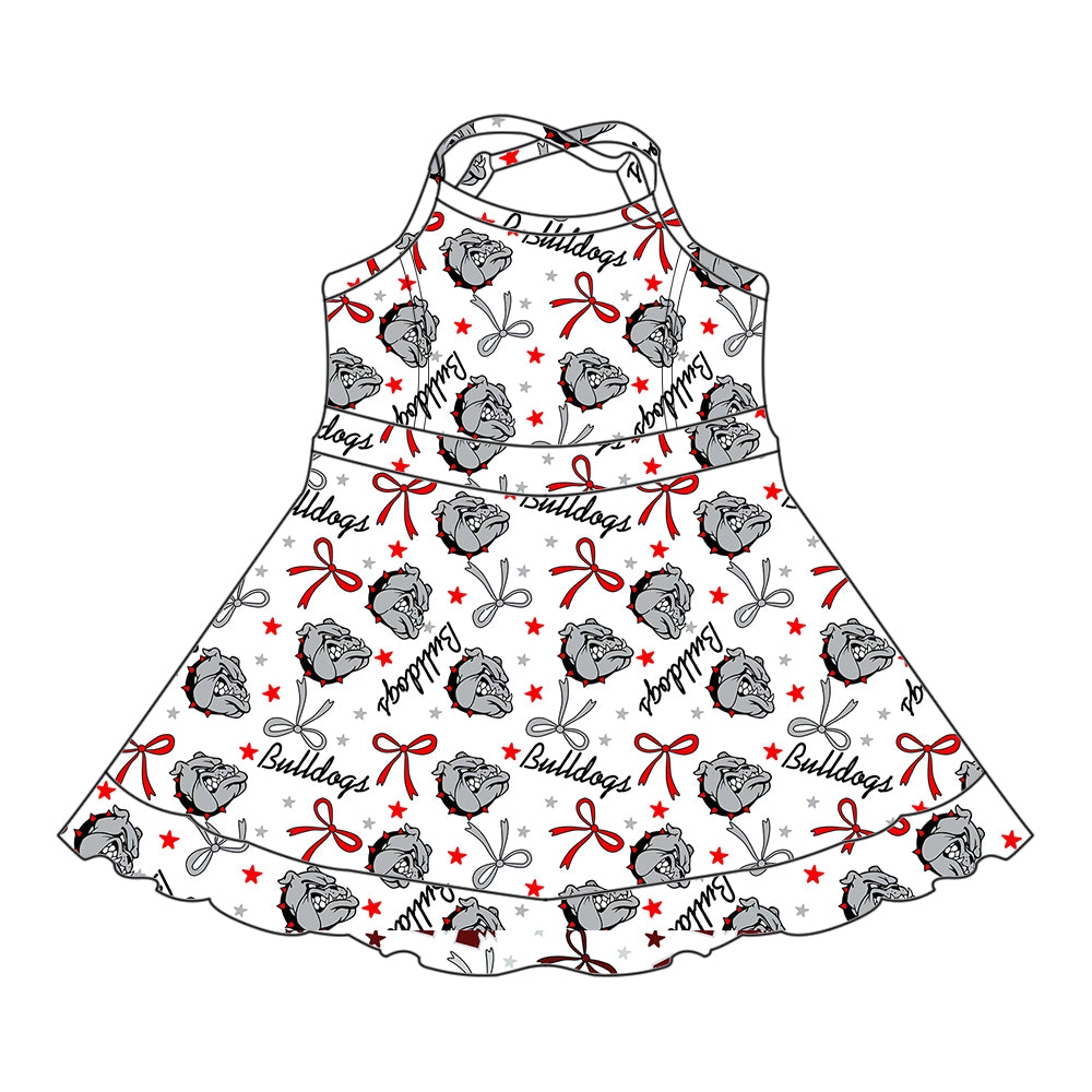 Custom moq 5 mix sizes summer teams baby girls clothes team short sleeve shorts sets dress kids pants-25.5.12