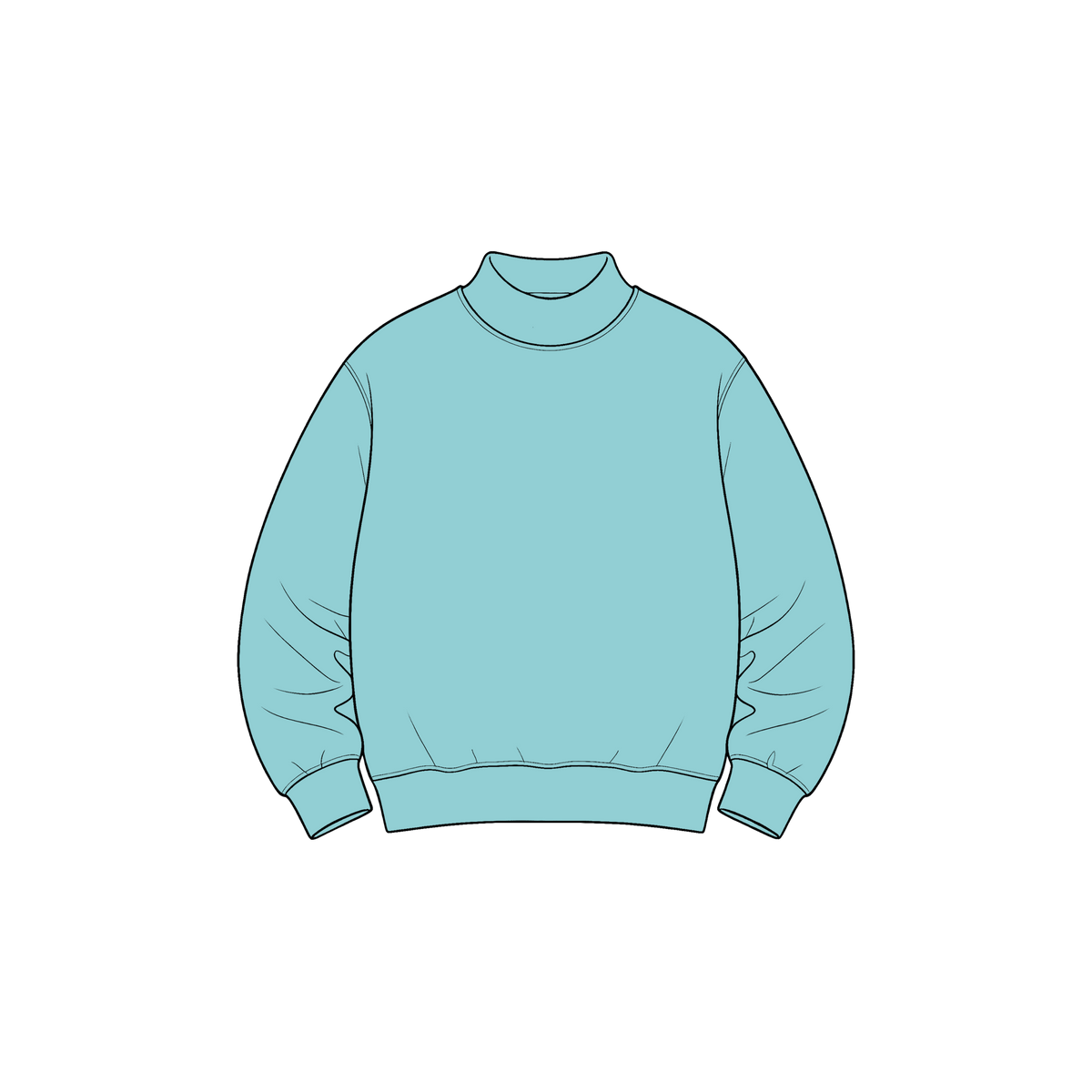 custom moq 5 mix size High Neck Baby Kids Solid Mock Neck Long Sleeve Pullover Sweatshirt Toddler Boys Girls Fall Casual Top