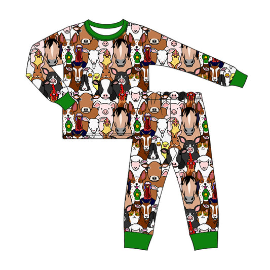 8.22 custom each style moq 5eta 4-6week Sibling Sister animal baby boys sets and rompers match family design