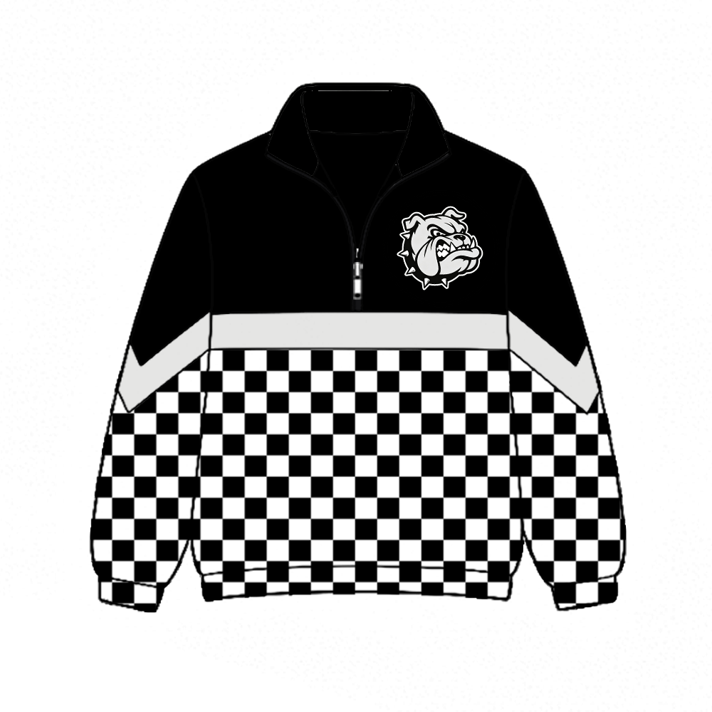 custom moq 5 mix size MSD073006 Baby Kids Checked Zip Pullover Long Sleeve Team Casual Top
