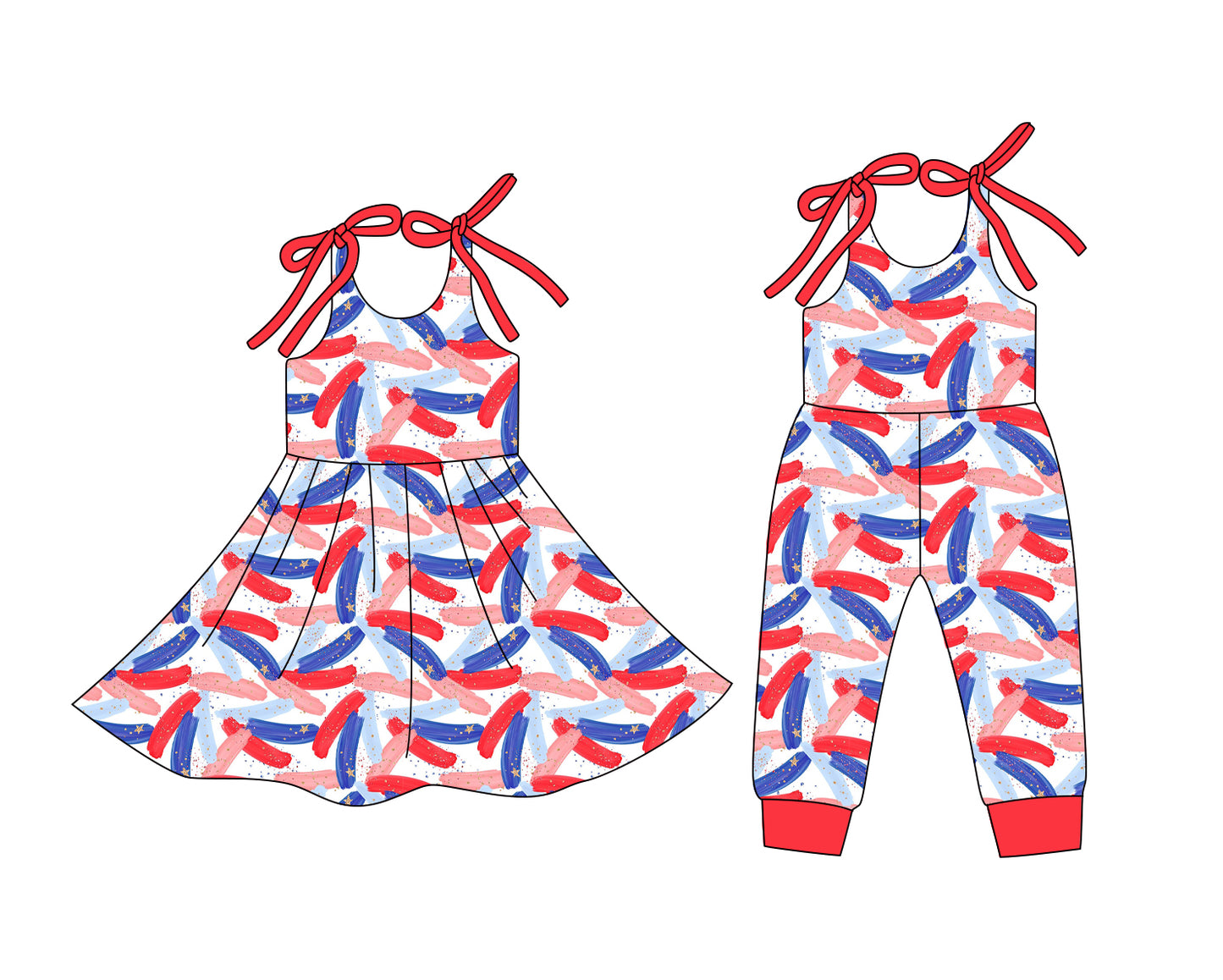25.12.24 custom each style moq 5 eta 6-8week Sibling Sister baby short sleeve romper and dress match design