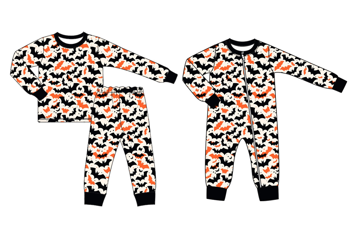 25.6.23 custom each style moq 5eta 4-6week Sibling Sisters bat baby boy long sleeve pants sets and rompers match family design