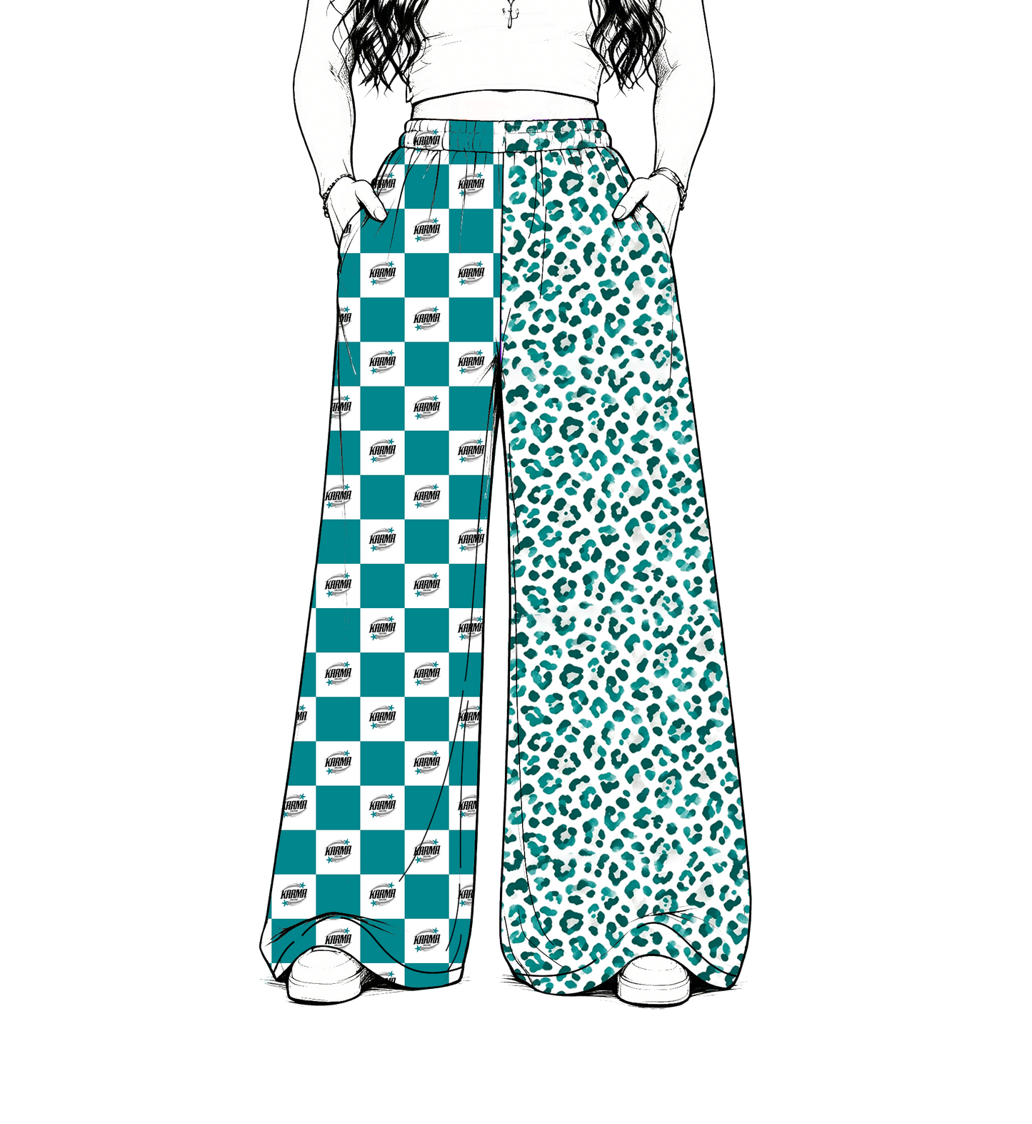 custom moq 5 mix size MSD072203 Baby Kids Leopard Checked Patchwork Long Pants Casual Team Bottom