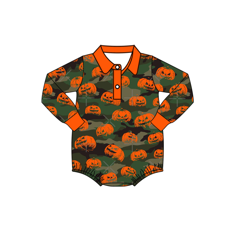 6.4 custom each style moq 5eta 4-6week Sibling Sister pumpkin orange boys outfits and baby romper match family design