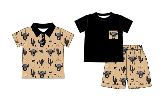 3.13 custom each style moq 5eta 4-6week Sibling Sister alpine head catcus baby boy sets and boy rompers and top match family design