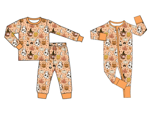 25.7.3 custom each style moq 5eta 4-6week Sibling Sisters pumpkin baby boy long sleeve pants sets and rompers match family design