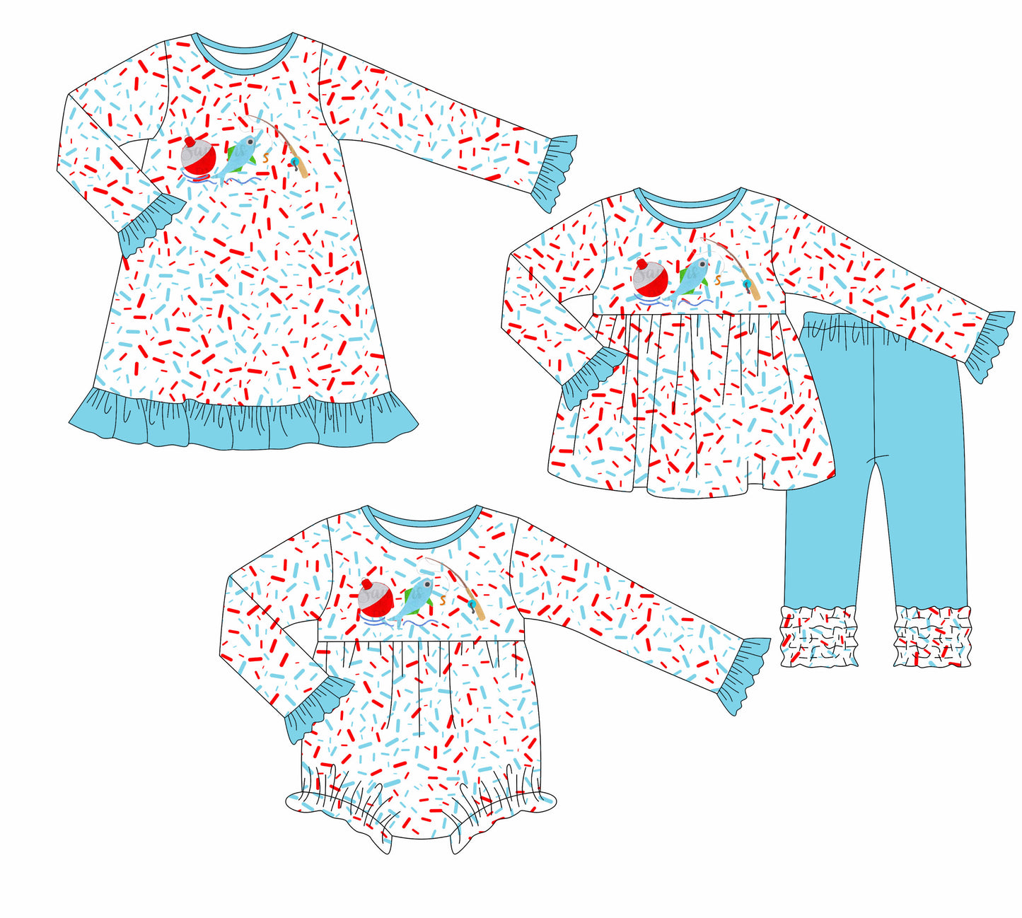 25.7.25 custom each style moq 5eta 4-6week Sibling Sisters baby girl long sleeve pants sets and dress and rompers match family design